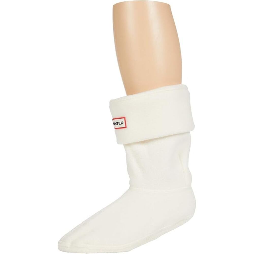 NWT Hunter Womens Short Boot Socks White Fleece L (Mens 7–9 / Womens 8–10)
